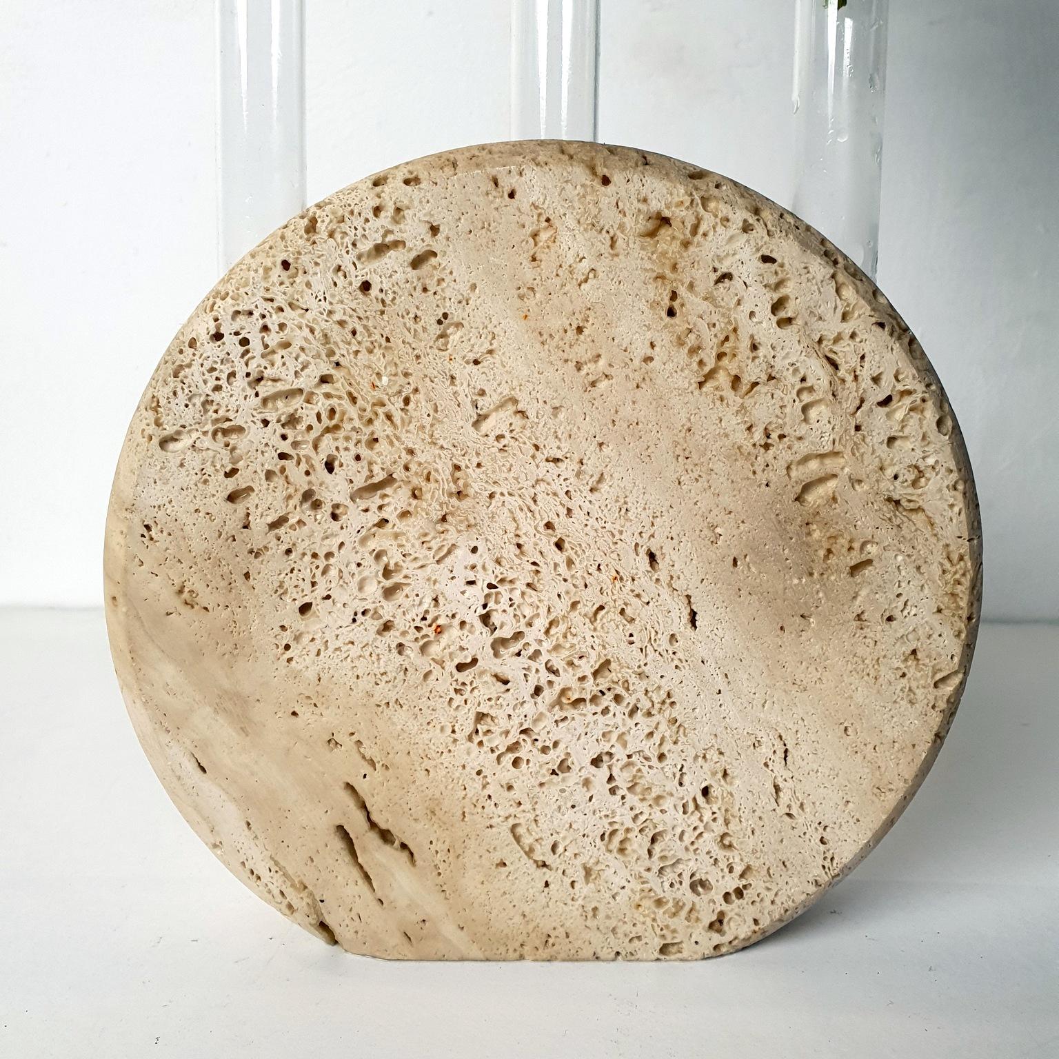 Moderno Vaso in travertino dei Fratelli Mannelli Italia 1970 in vendita