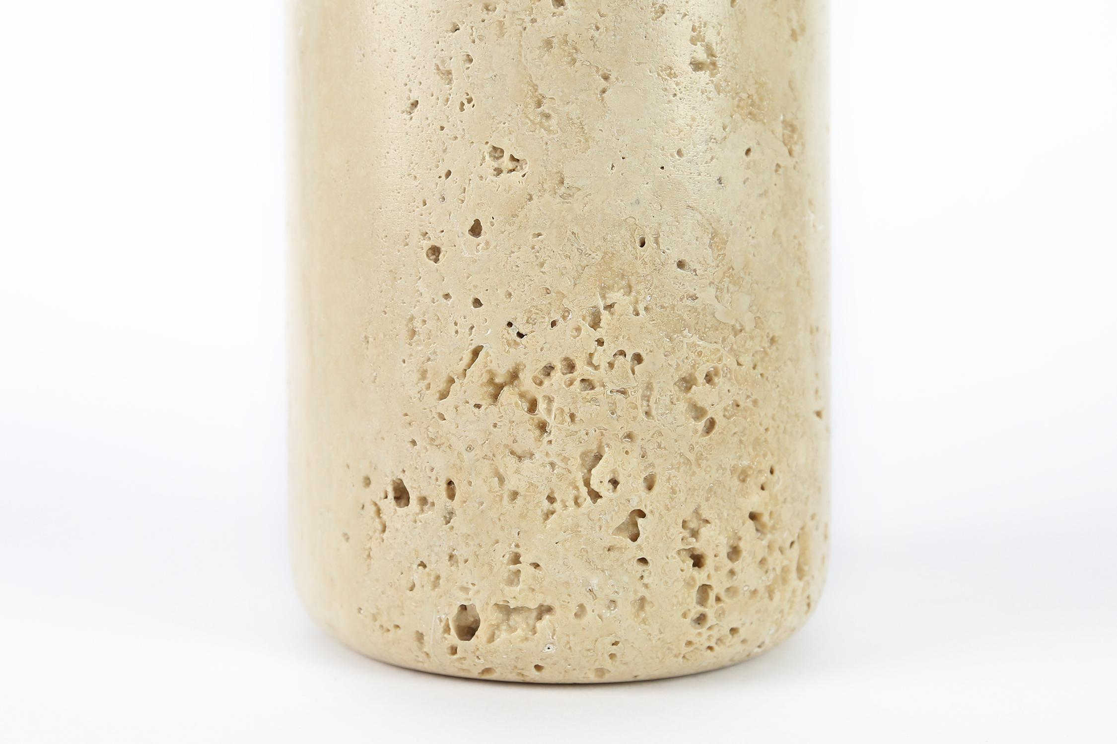 Travertine Vase in the Style of Angelo Mangiarotti, Italy, 1970s 4
