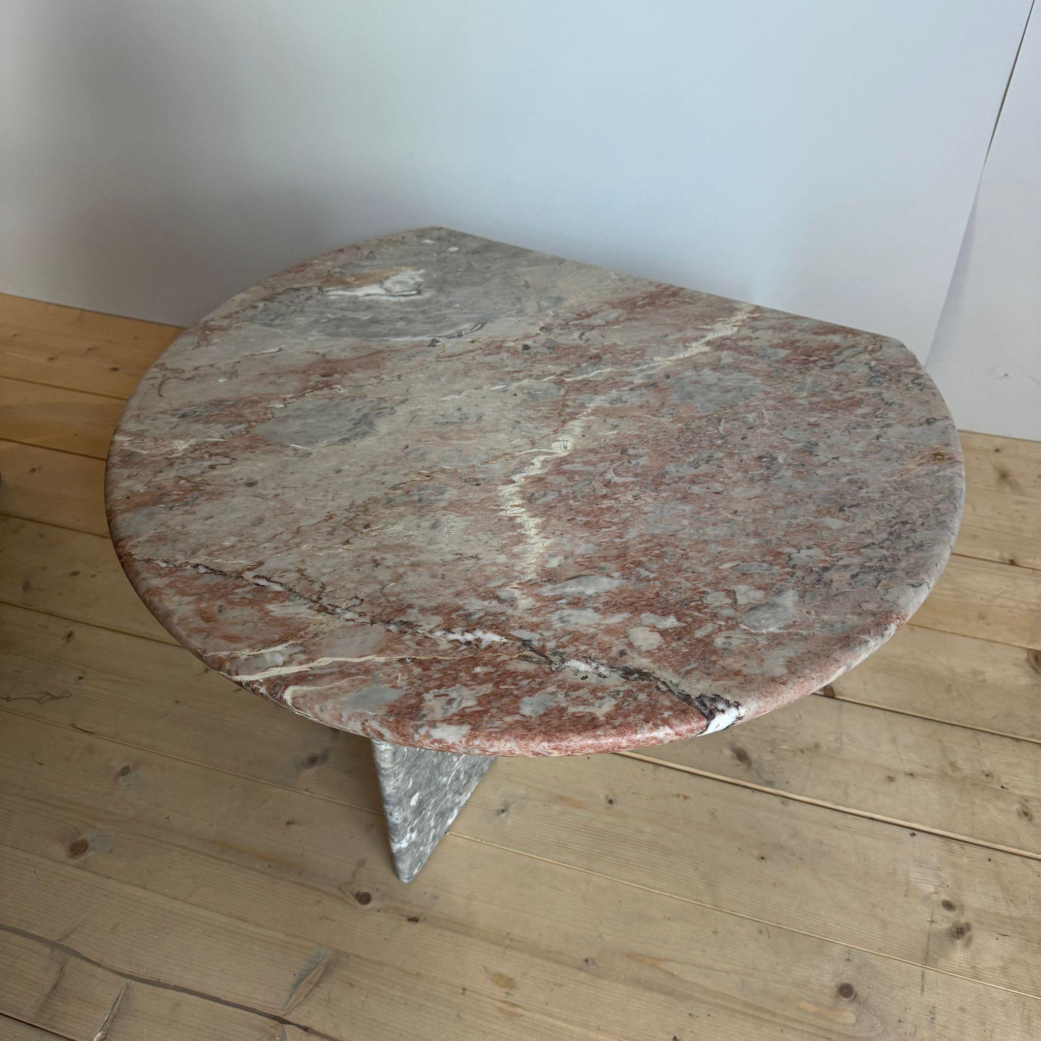 Italian Travertine vintage coffee table, Denmark 1960 For Sale