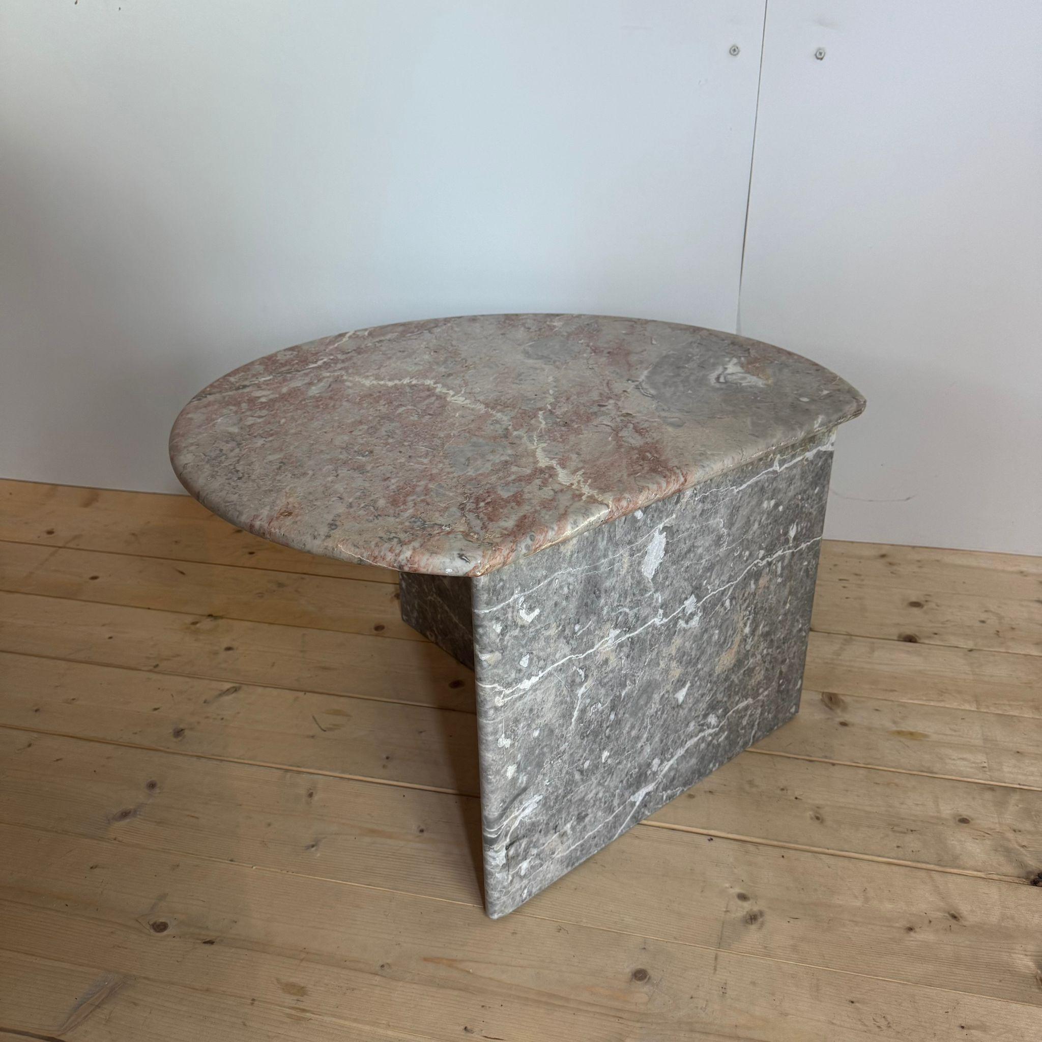 Travertine vintage coffee table, Denmark 1960 In Good Condition For Sale In Torino, IT