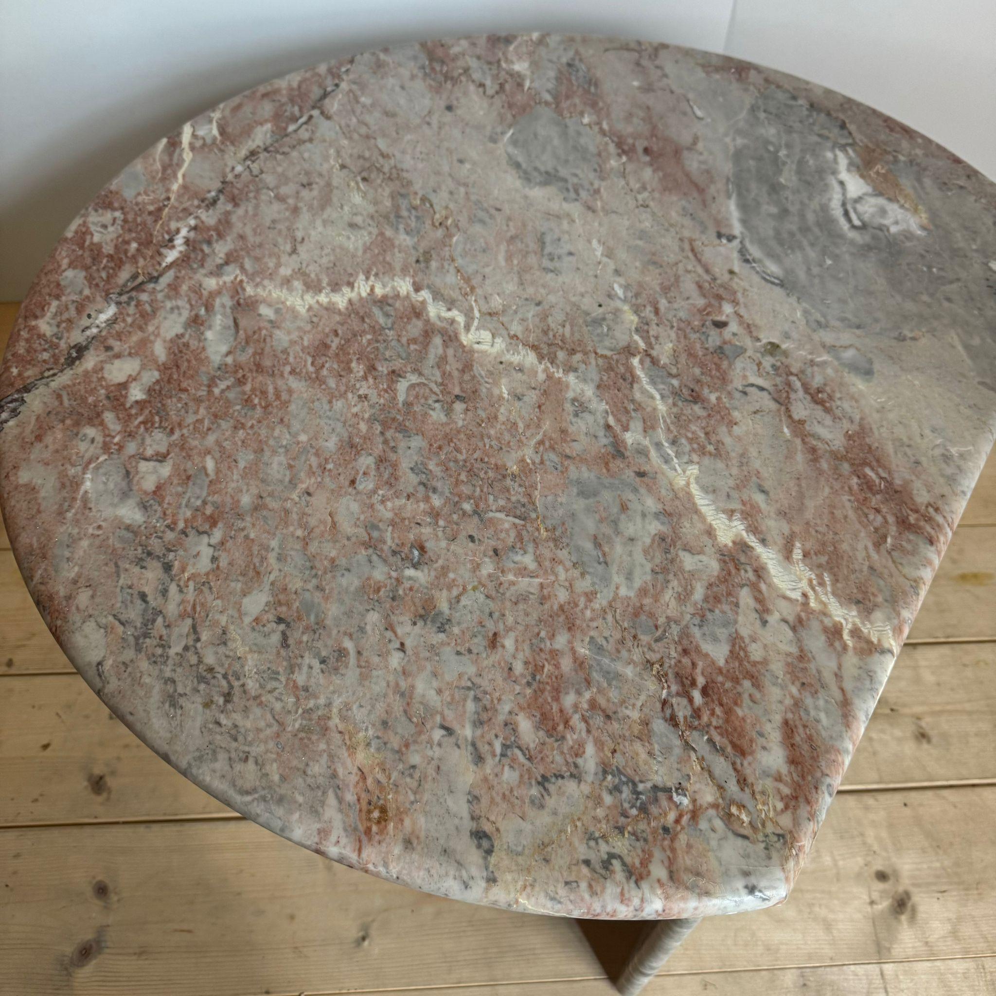 Mid-20th Century Travertine vintage coffee table, Denmark 1960 For Sale