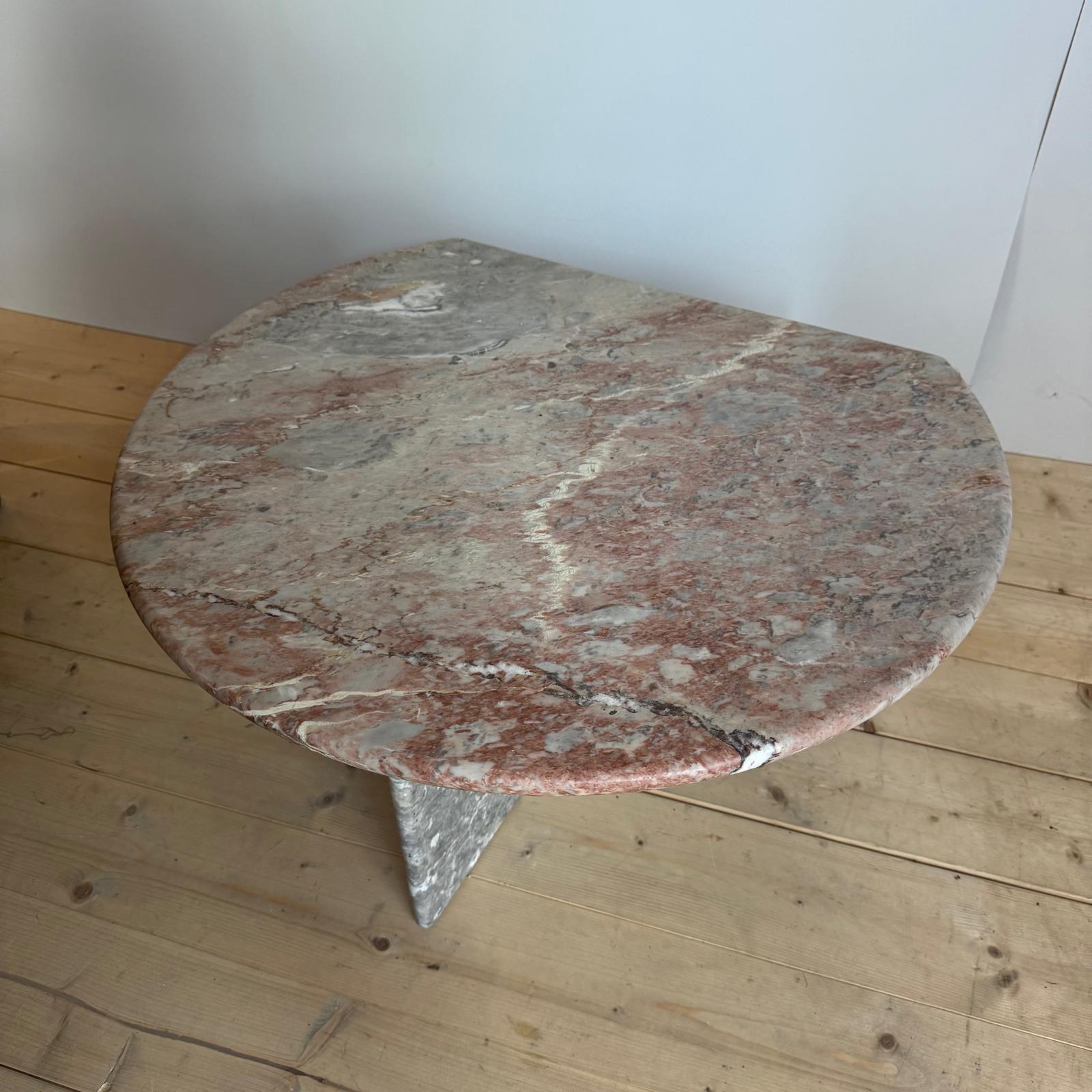 Travertine vintage coffee table, Denmark 1960 For Sale 1