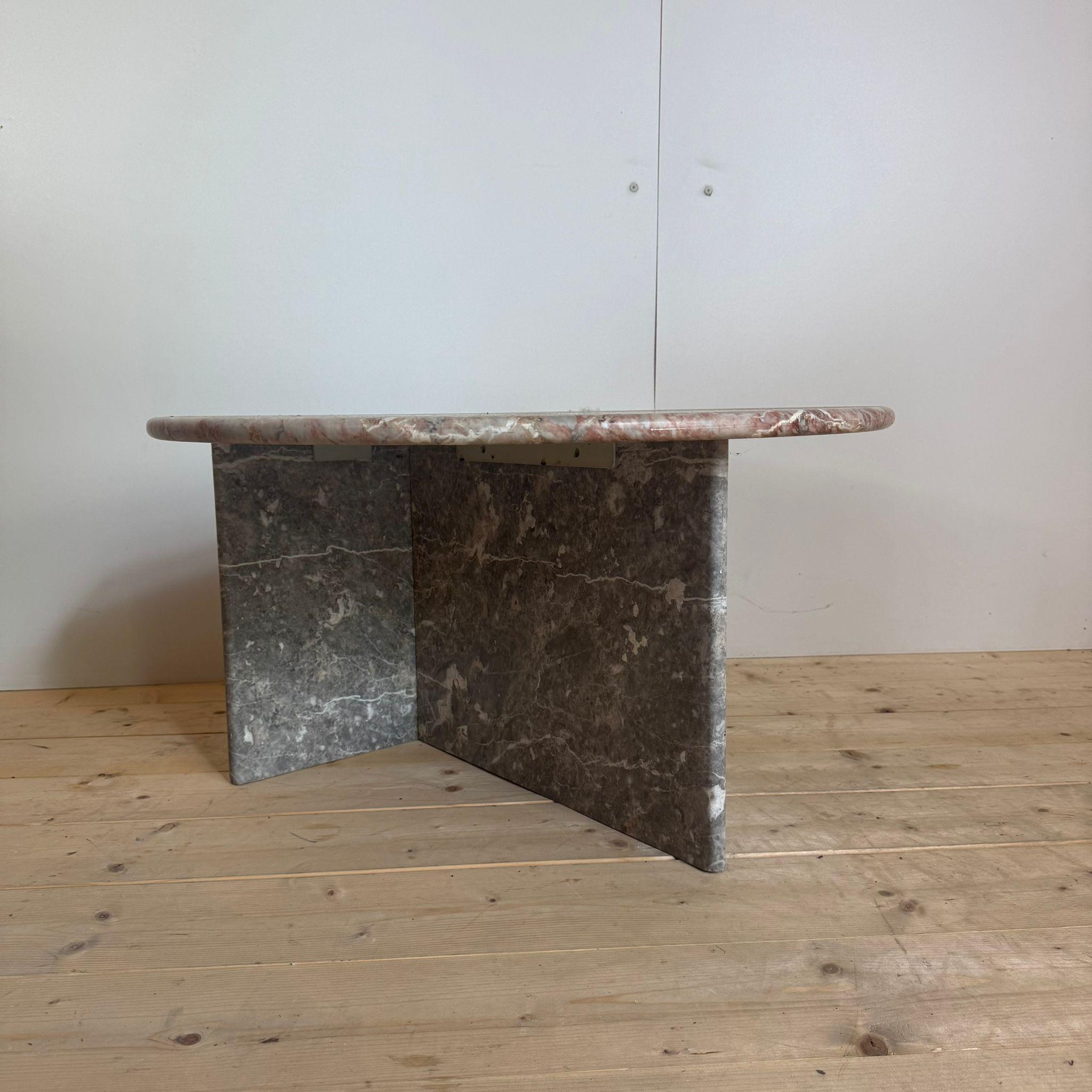 Travertine vintage coffee table, Denmark 1960 For Sale 2