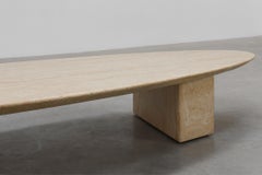 Couchtisch in Travertin-Optik von Eichholtz, Deutschland, 20. Jahrhundert