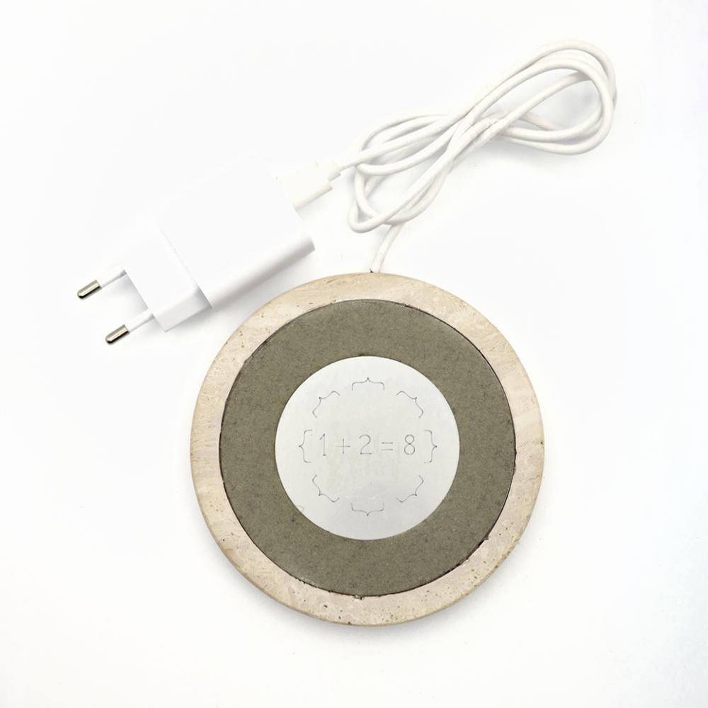 Inciso Base Travertino, piccola, caricatore wireless da 15W in vendita