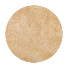 Table basse ronde en marbre Travertino