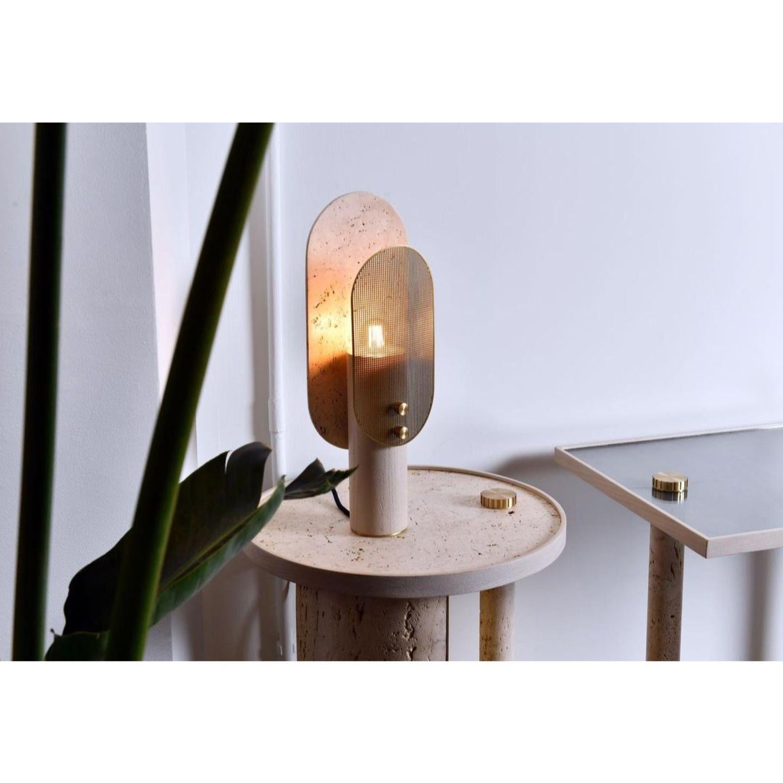 Travertino Nostalgia Table Lamp by Saccal Design House In New Condition In Geneve, CH