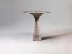 Travertino Silver Contemporary Marble High Table M/H 100 by Angelo Alinea