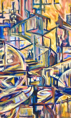 "Visions of the Metropolis" - #5 Original Oil on Canvas