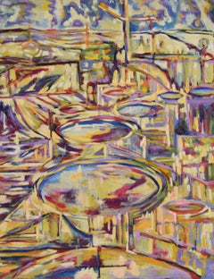 "Visiones de la Metrópolis nº 6" - 1996 Óleo original sobre lienzo