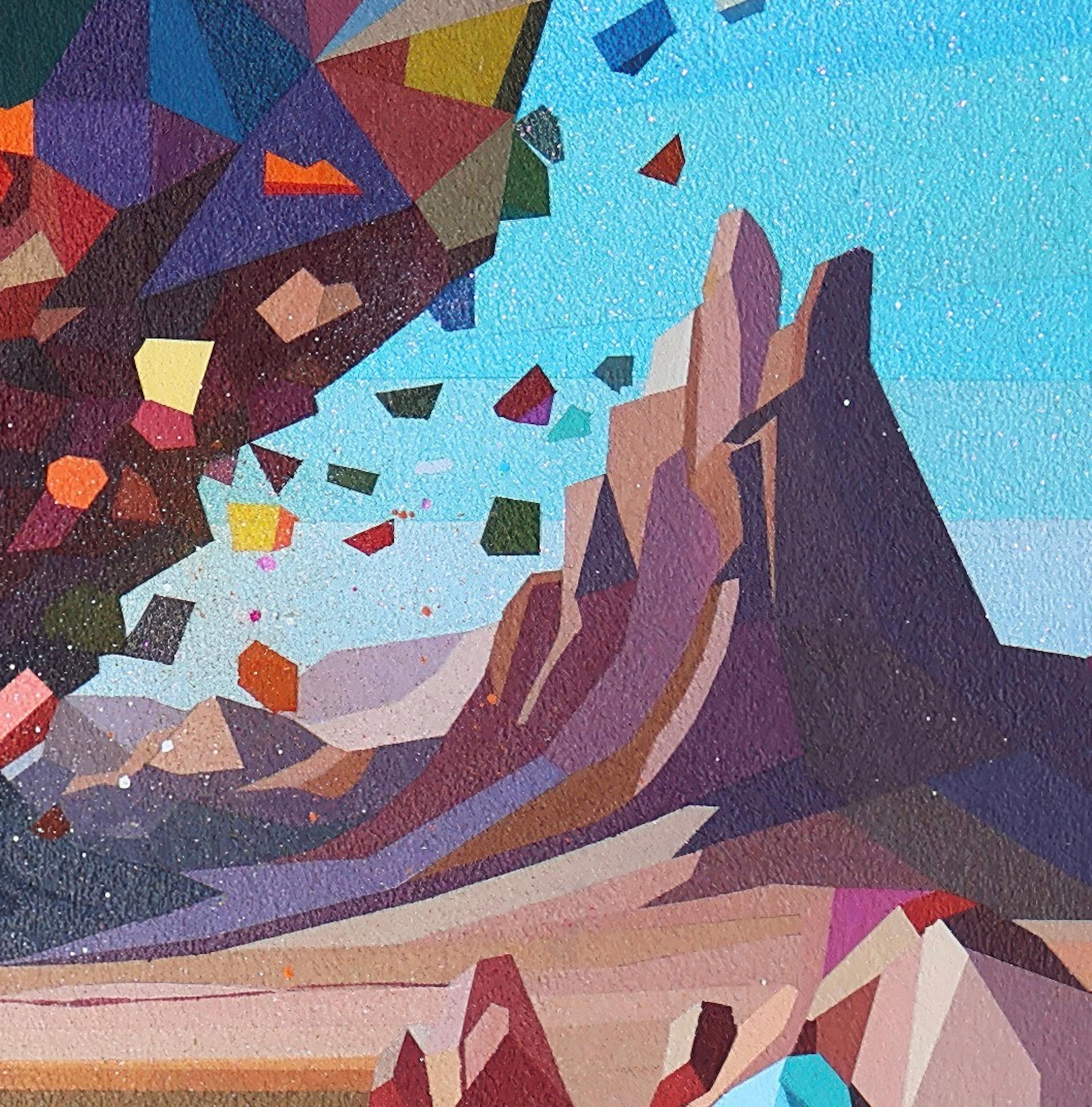 Continua a ignorarlo - Painting Astrattismo geometrico di Travis Rice