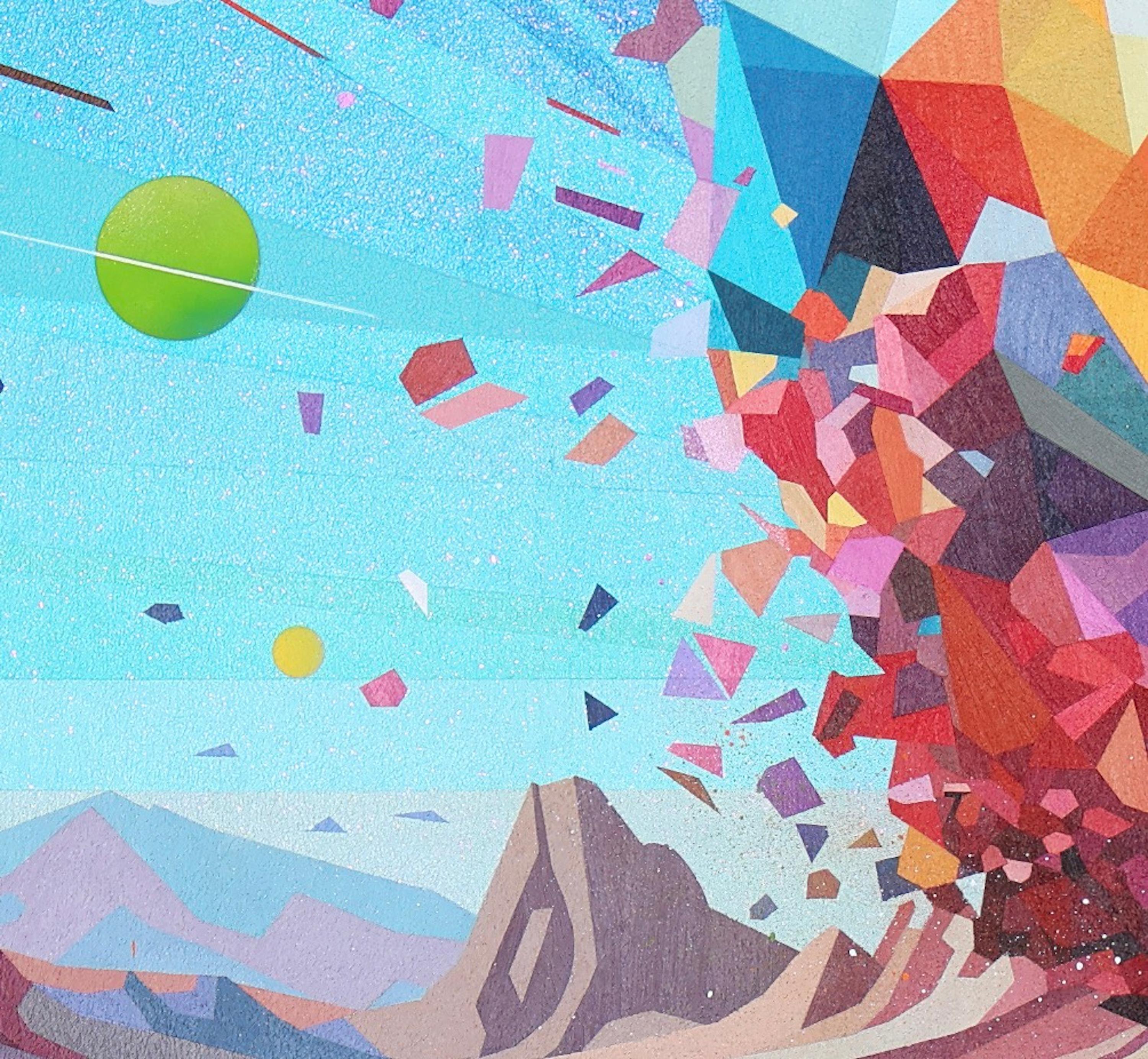 Continua a ignorarlo - Landscape Painting Blu di Travis Rice