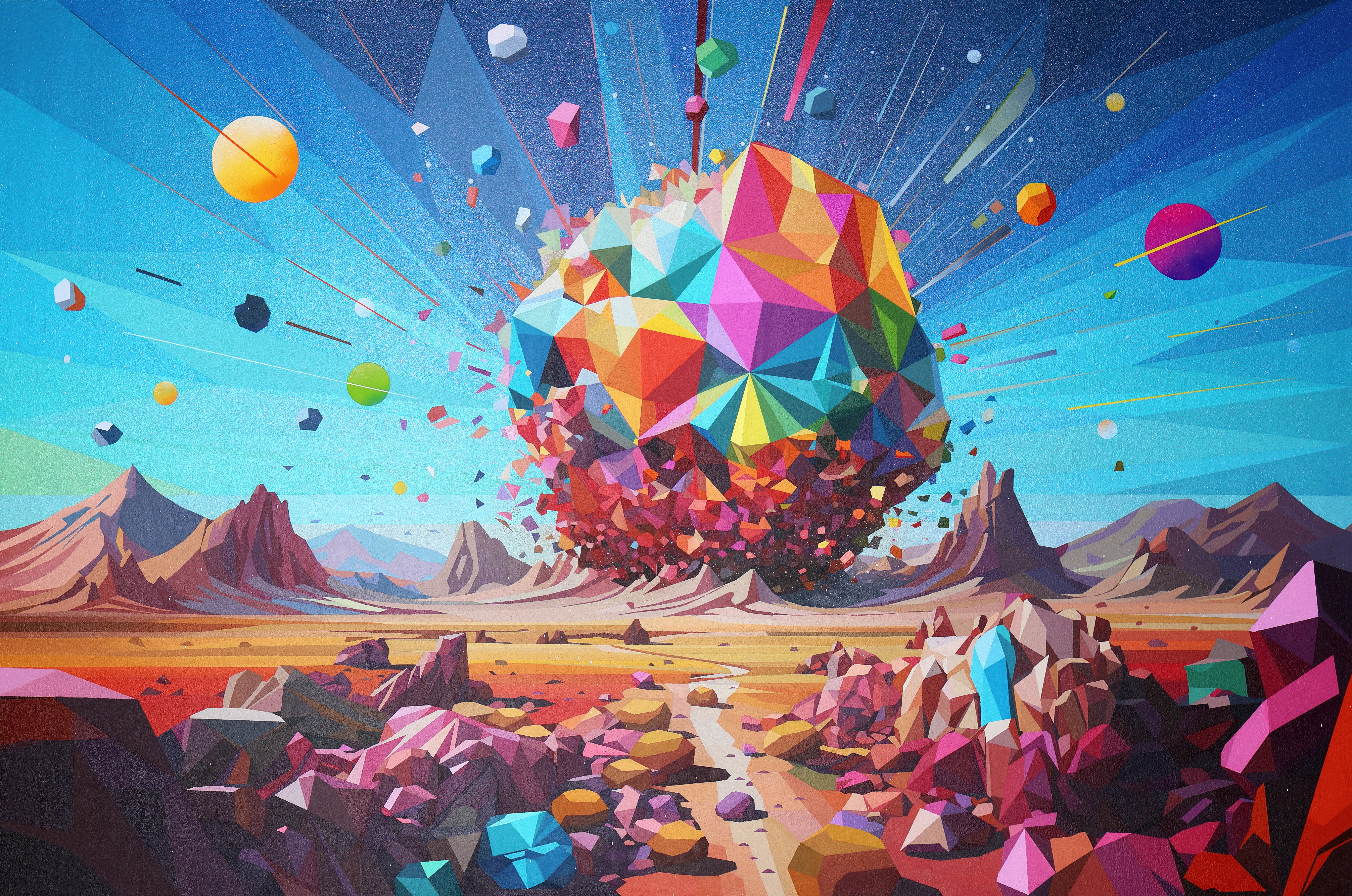 Landscape Painting di Travis Rice - Continua a ignorarlo