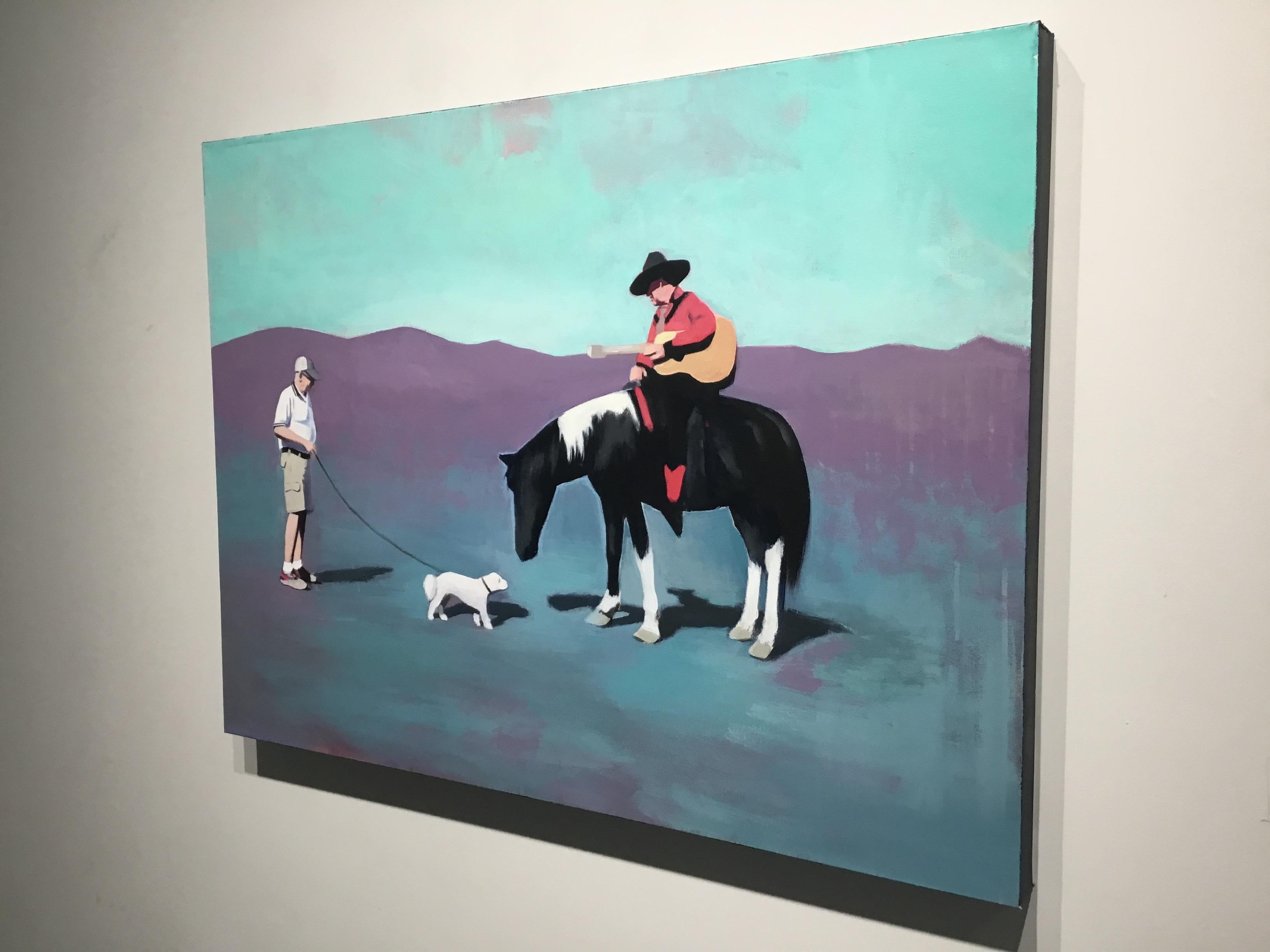 Sogno dell'Arizona n. 1 - Landscape Painting Blu di Travis Walker