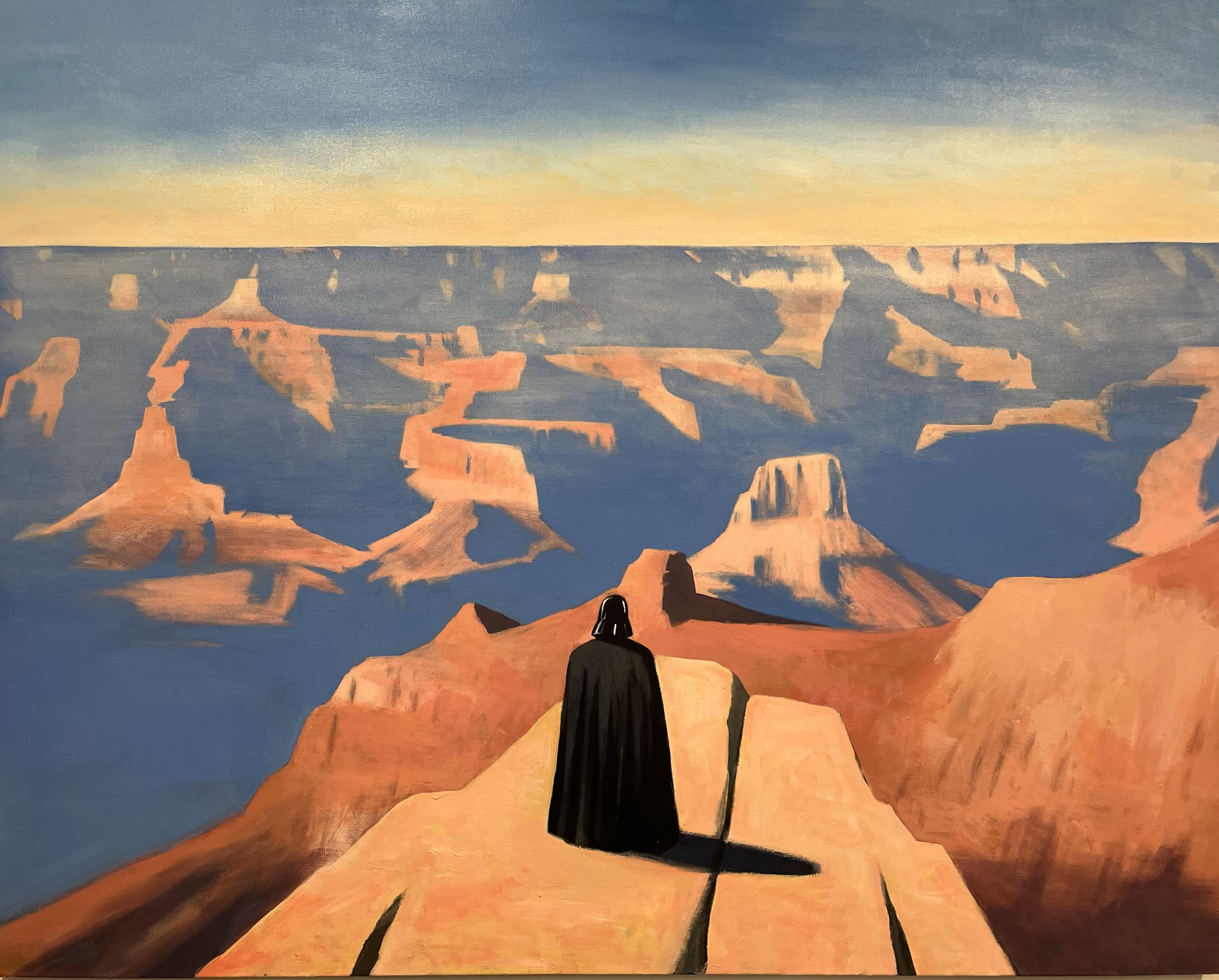 Travis Walker Animal Painting - Dark Side of the Canyon