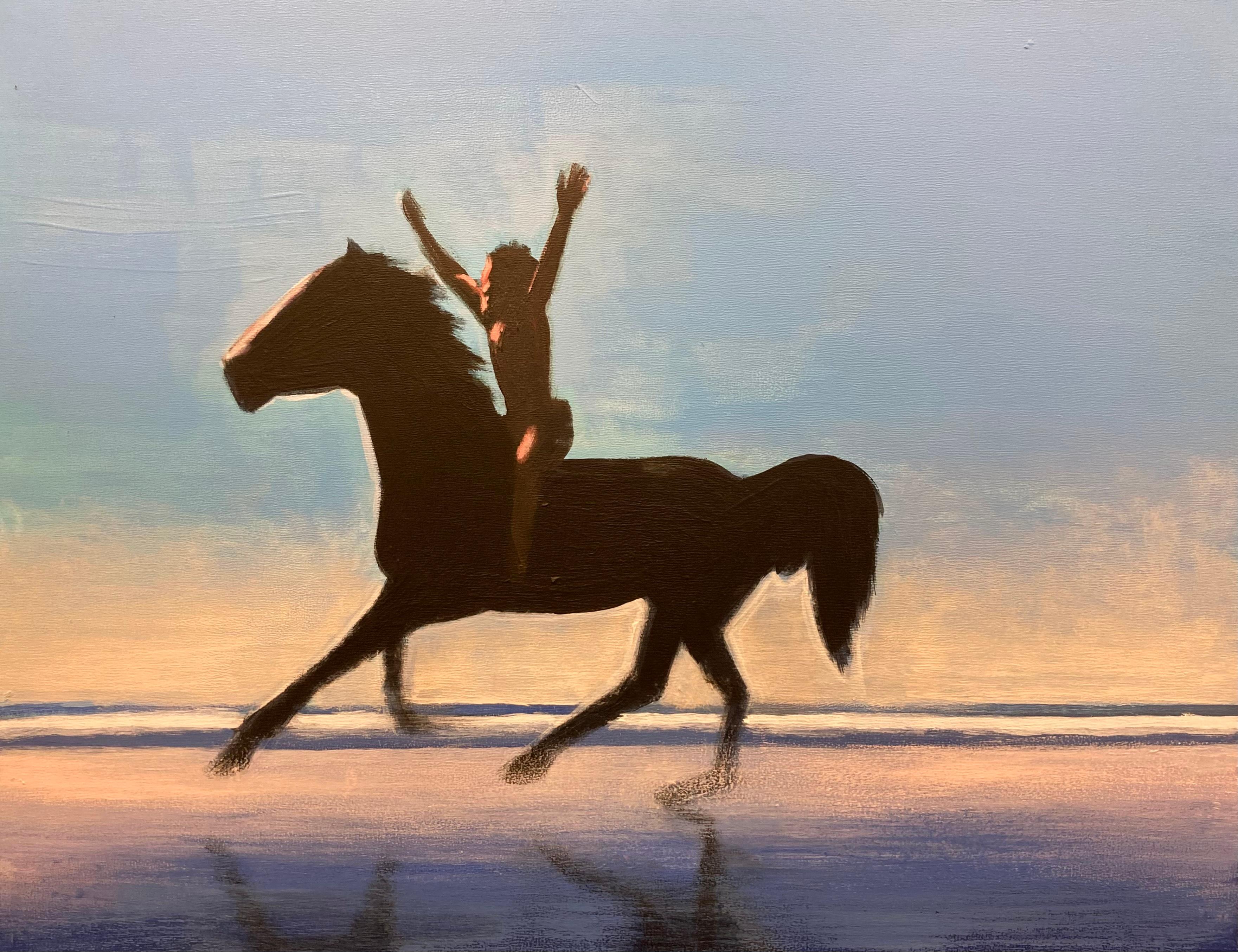 Travis Walker Animal Painting - Free (After the Black Stallion) 