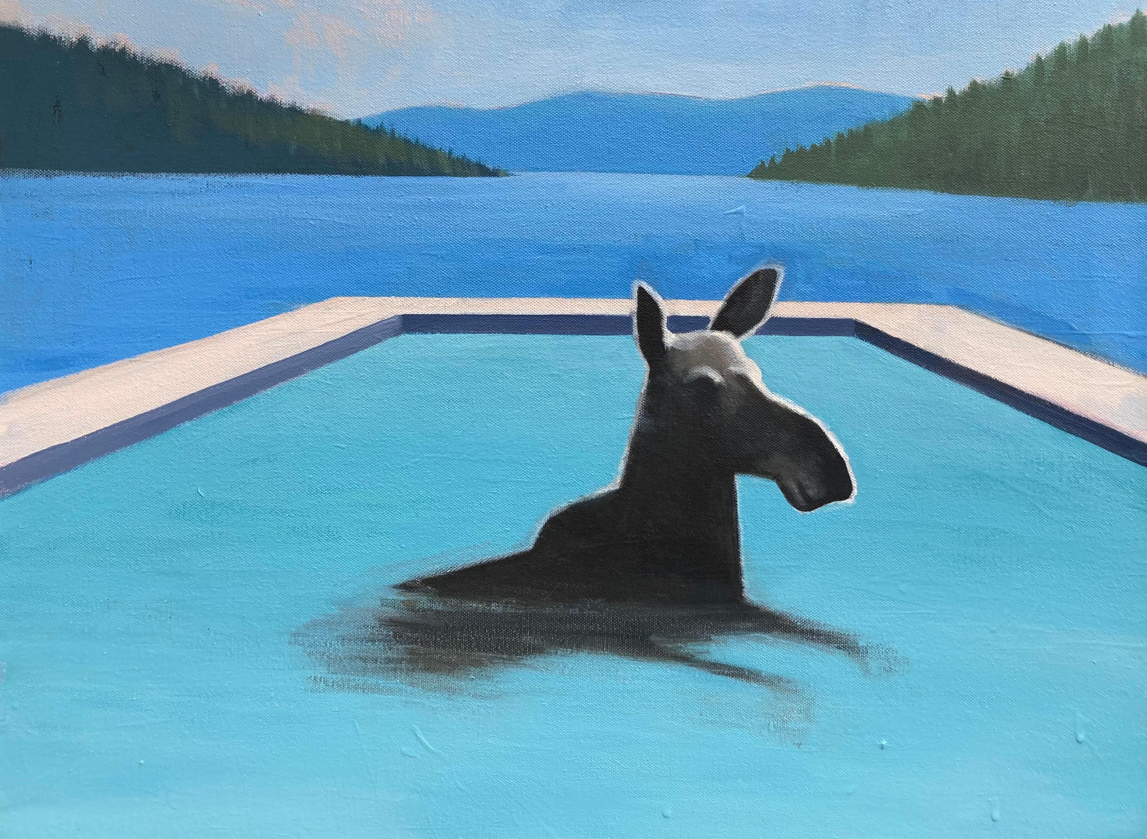 Infinite Moose - Painting by Travis Walker