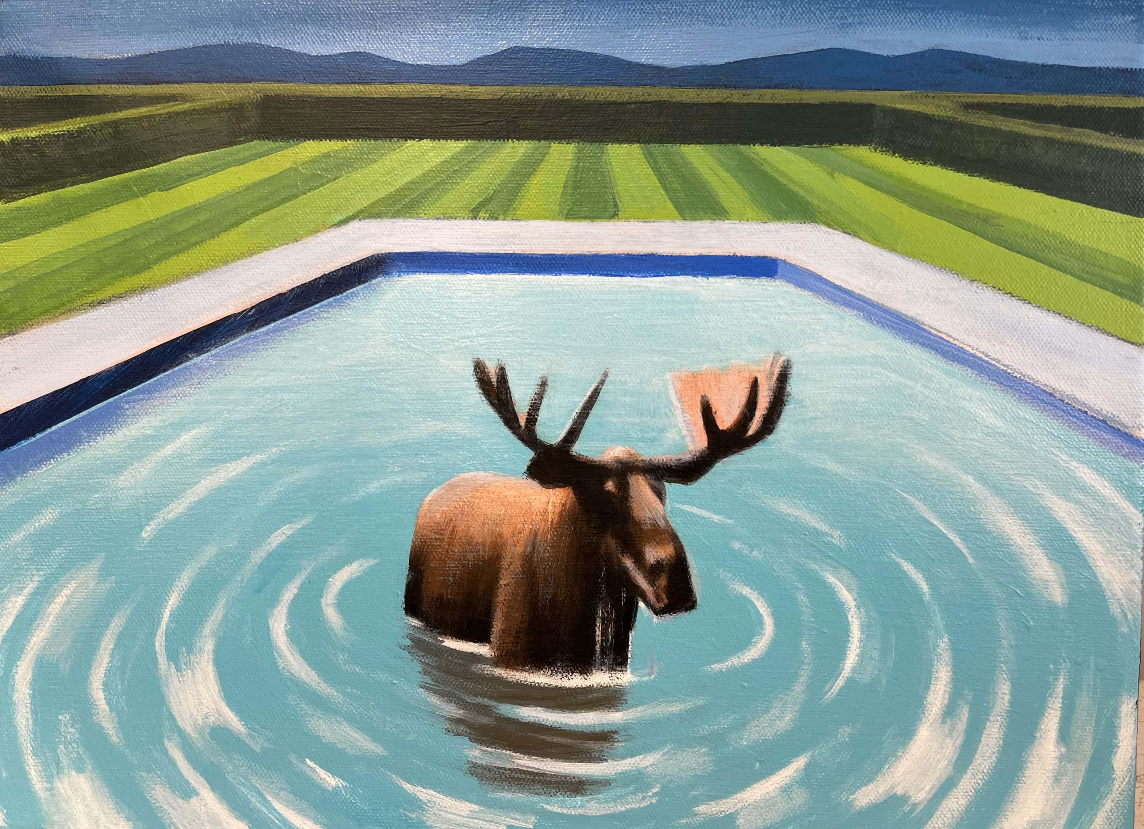 Travis Walker Animal Painting - Summer Guest