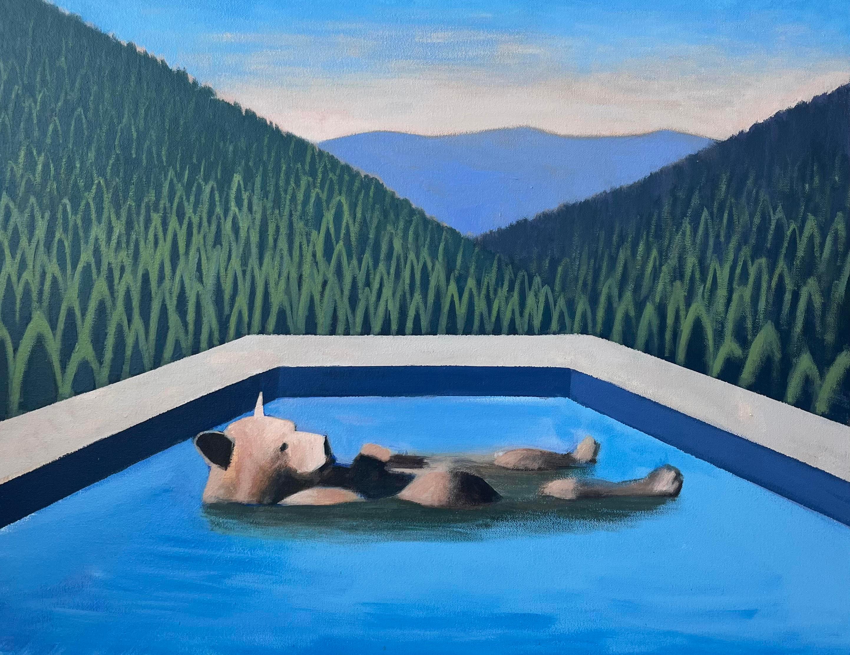 Landscape Painting de Travis Walker - El patio trasero