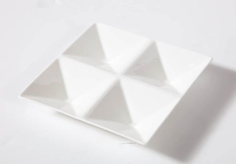 Finnish Tray, Arabia, Finland, White Porcelain, Scandinavian, Contemporary, in Stock For Sale