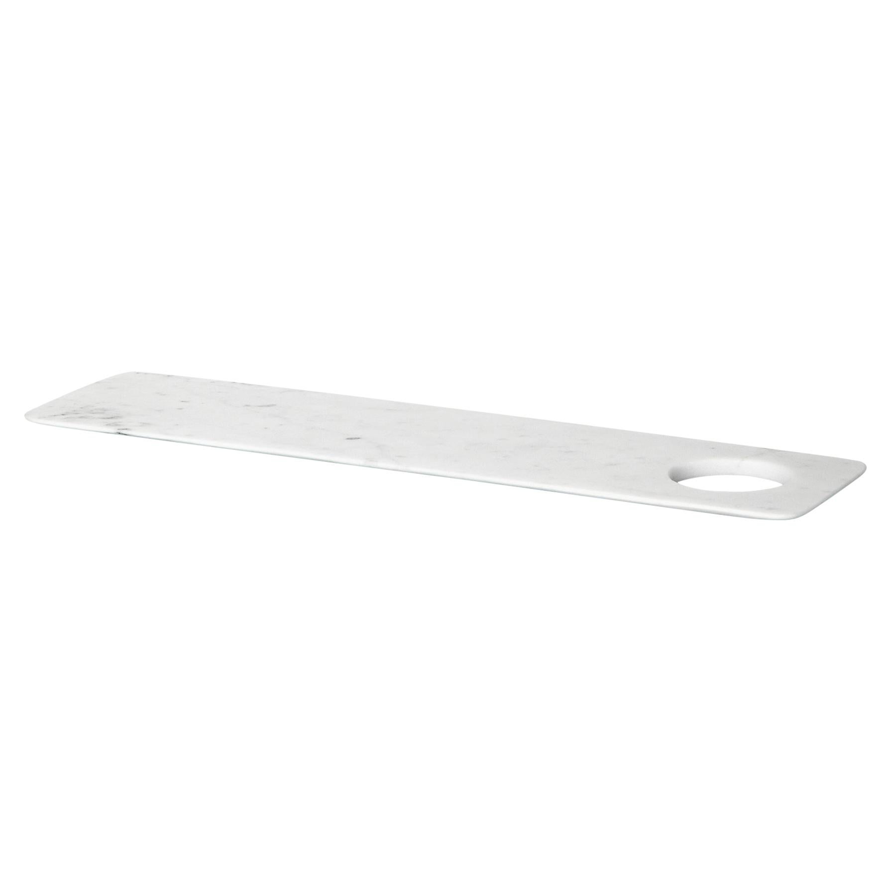 New modern Chopping Board in White Carrara Marble creator Studioformart Stock