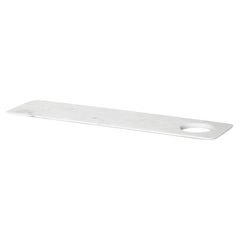 Tray/Chopping Board in White Carrara Marble by Studioformart, Italy in Stock