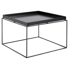 Tray Coffee Table - Black Powder Coated Steel - by Hay