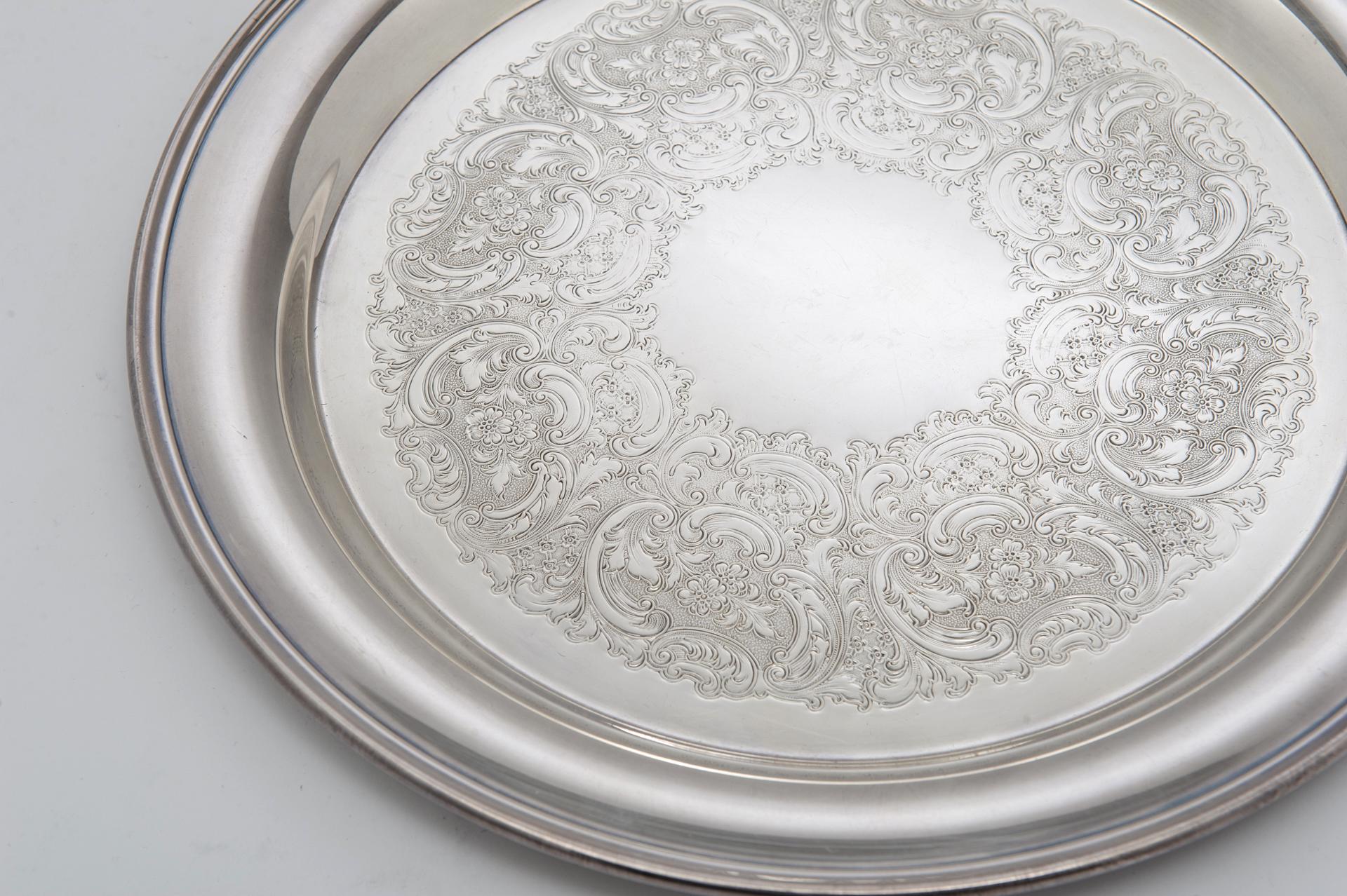 American Classical Tray Gorham in Silver Plate For Sale