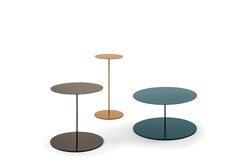 Tray III Metal Structure Luxury Side Table, Made in Italy