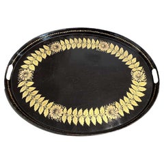 Tray in Black and Gold, early 19th Century