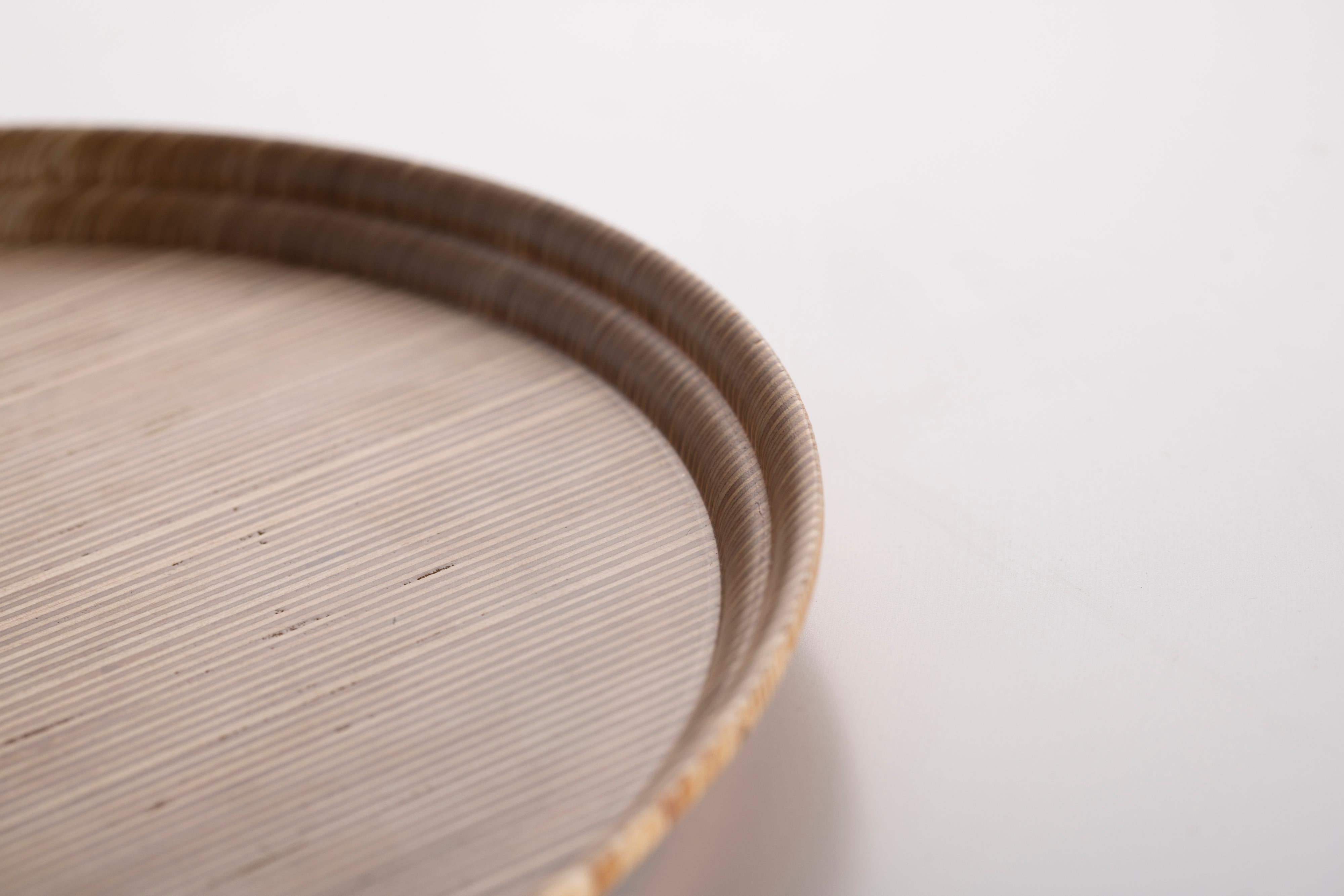Bandeja de Madera de Abedul Estratificada a Mano - Colección Otto, Made in Italy ** EN STOCK ** Siglo XXI y contemporáneo en venta