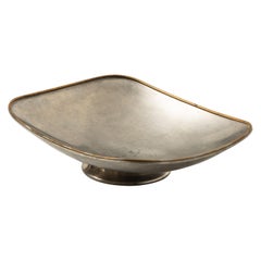 Vintage Tray in Pewter and Brass Produced by Svenskt Tenn in Sweden