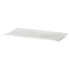 New Modern Tray in White Carrara Marble creator Studioformat Stock