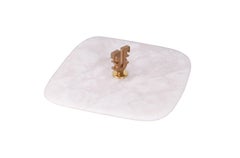 Tray Kle in Alabaster an Brass by Arriau