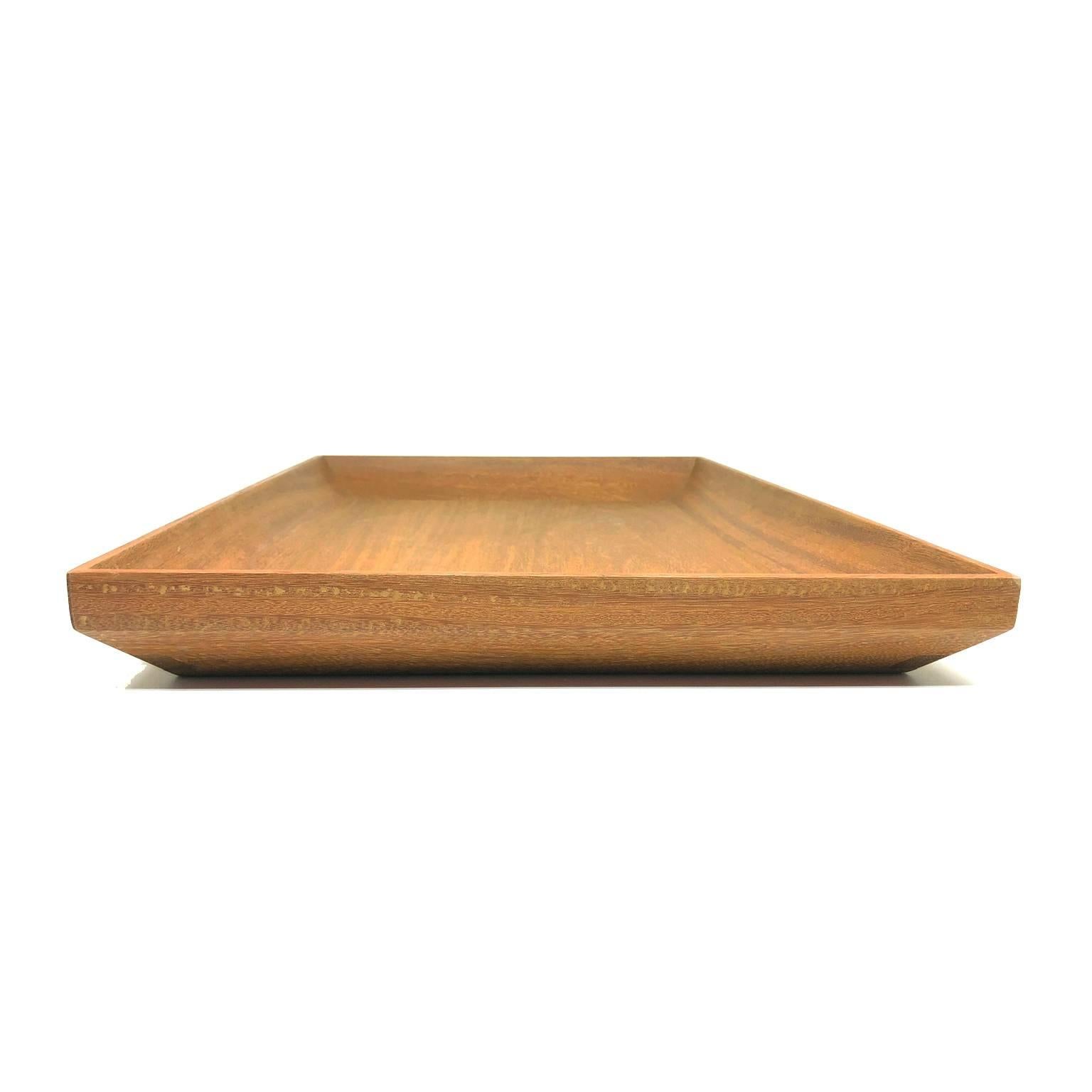 Modern Tray Made of Tropical Hardwood in Brazilian Contemporary Design For Sale