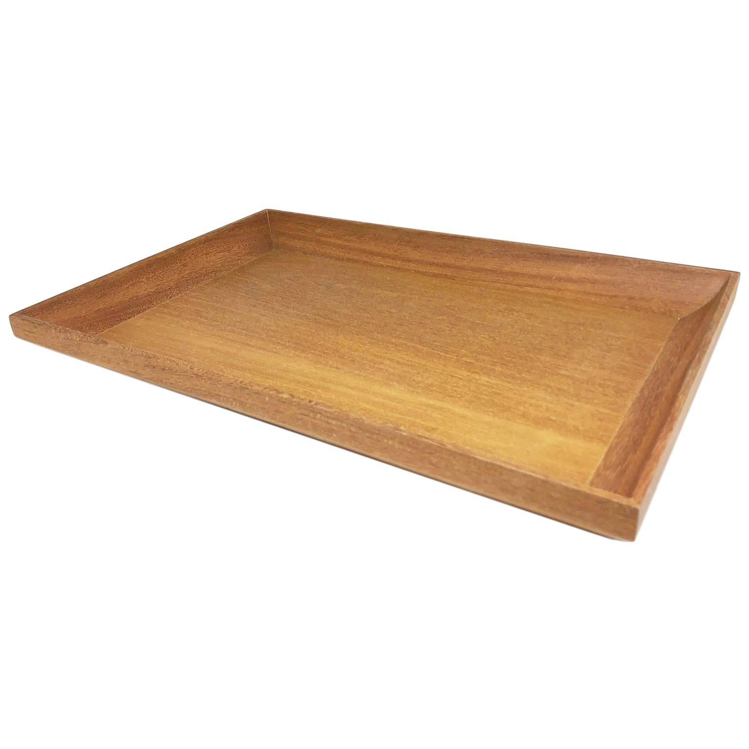 Tray Made of Tropical Hardwood in Brazilian Contemporary Design For Sale