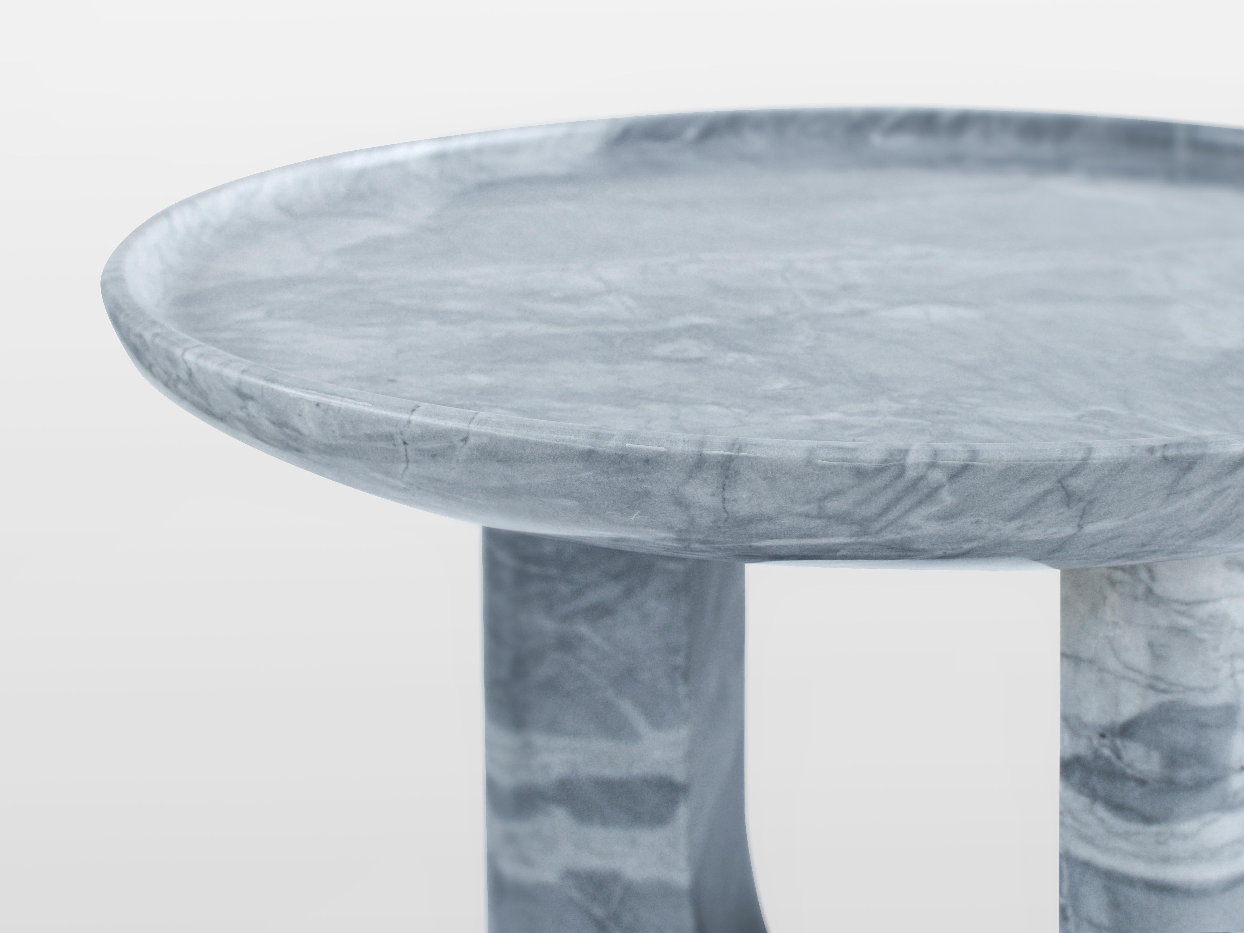 Other Tray Marble Side Table For Sale