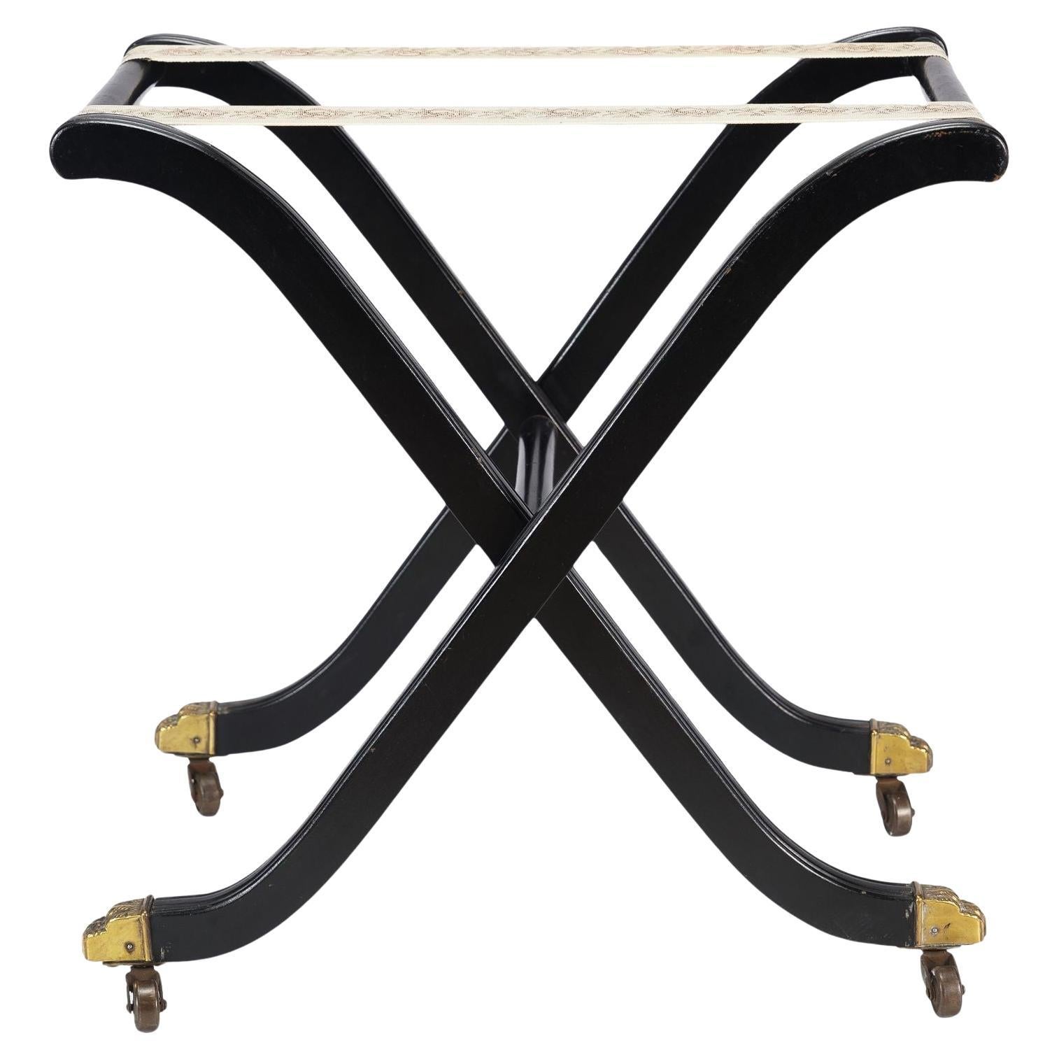 Tablett oder Kofferständer auf Rollen, um 1950