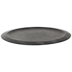 Plateau moderne en marbre noir Marquina, stock du créateur Colominas