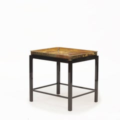 Tray Table Brass / Copper Black Polished Base
