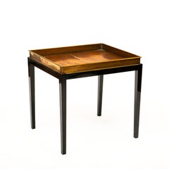 Tray Table Brass / Copper Black Polished Base