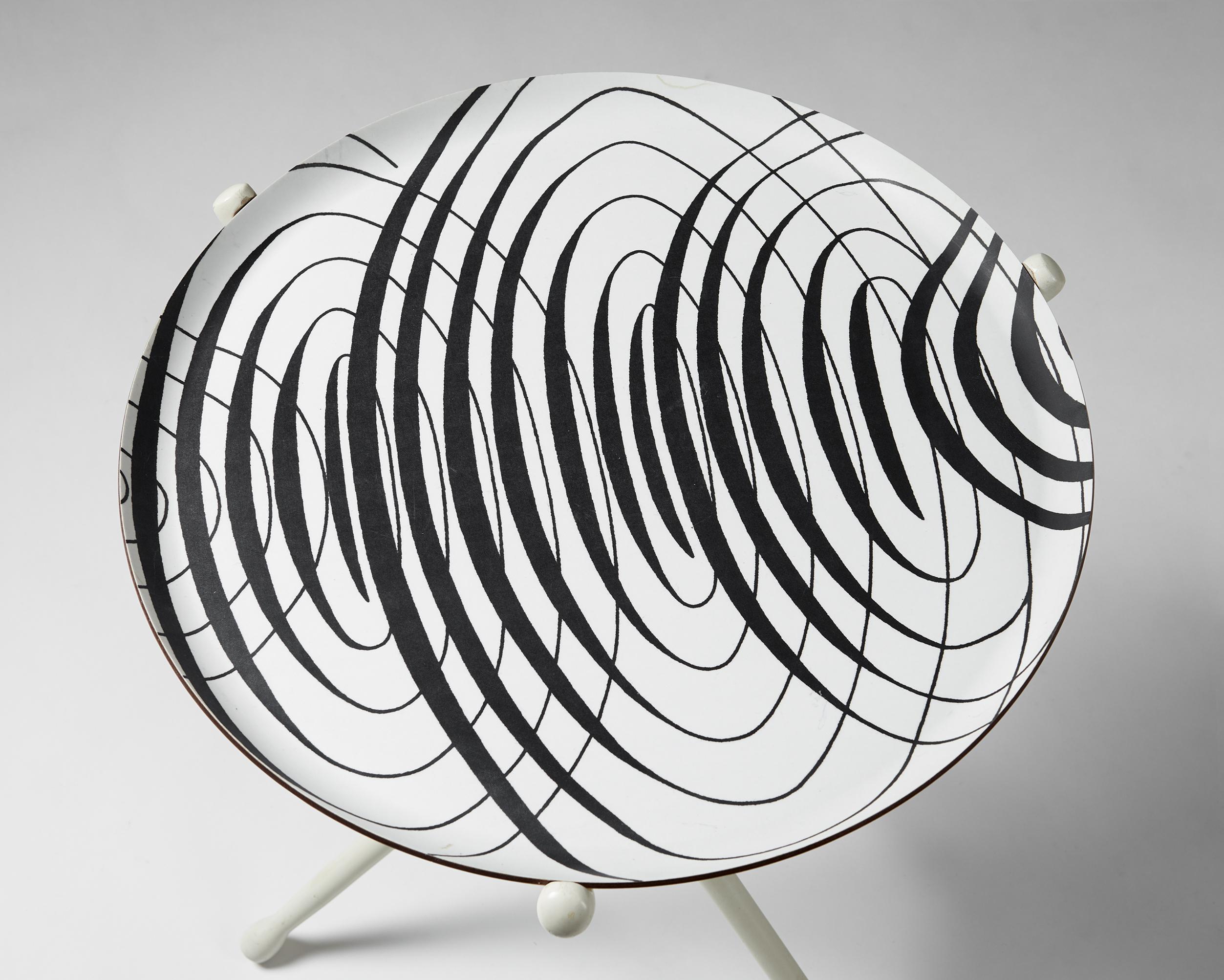 Mid-20th Century Tray Table Designed by Astrid Sampe for Nordiska Kompaniet