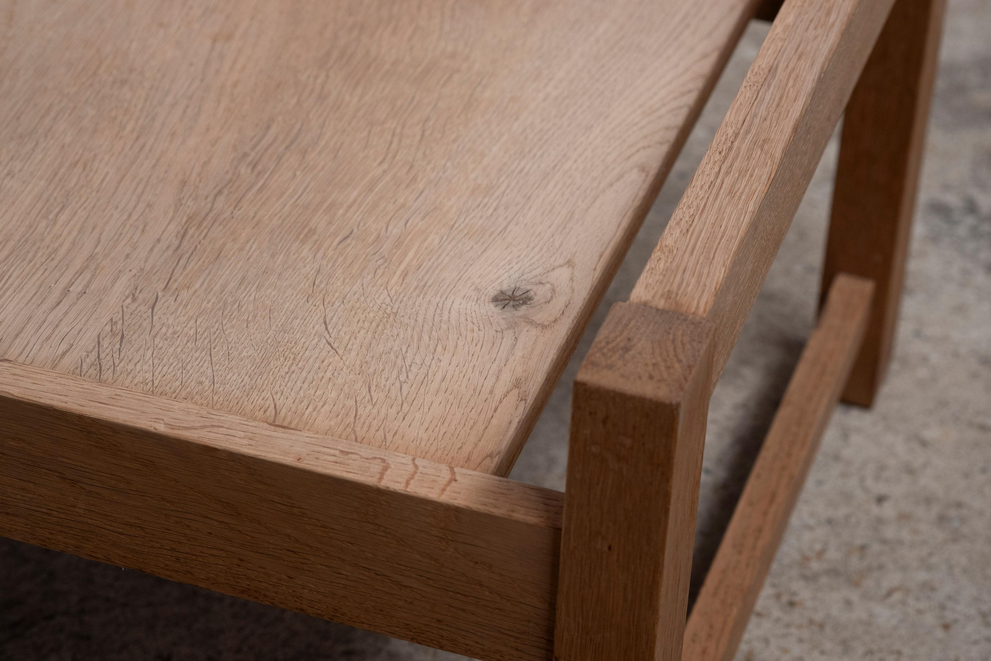 Tray Table in Oak, 1960s Van Den Berghe Pauvers, Belgium For Sale 4