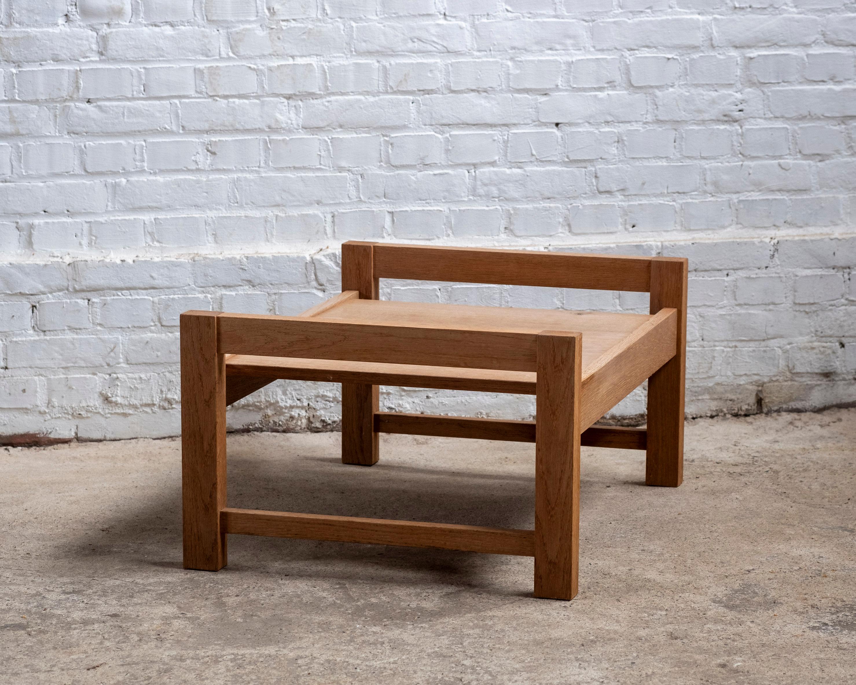 Tray Table in Oak, 1960s Van Den Berghe Pauvers, Belgium For Sale 5