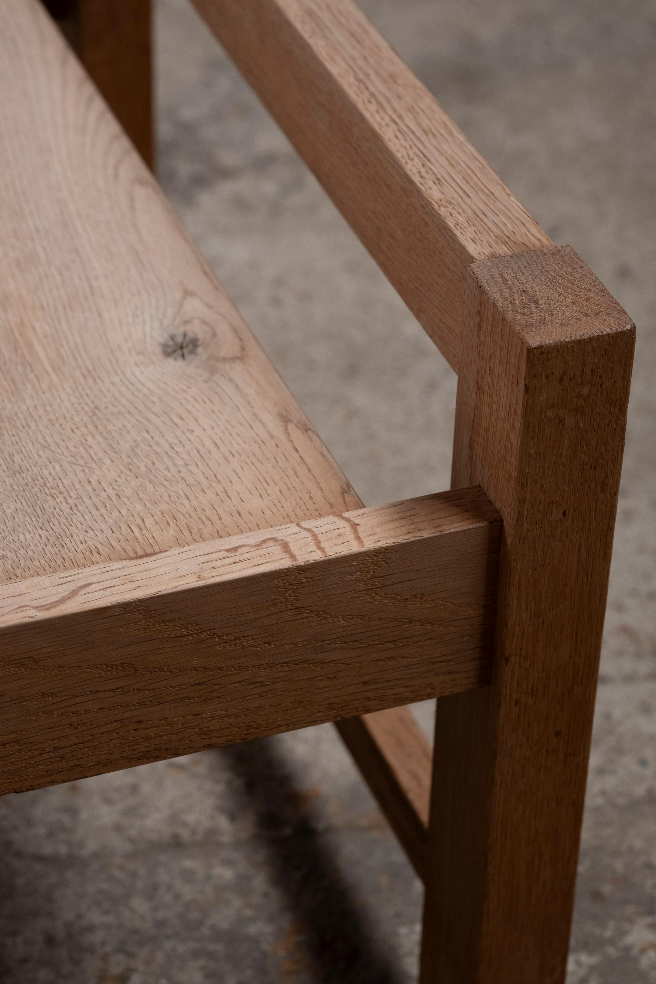Tray Table in Oak, 1960s Van Den Berghe Pauvers, Belgium For Sale 6