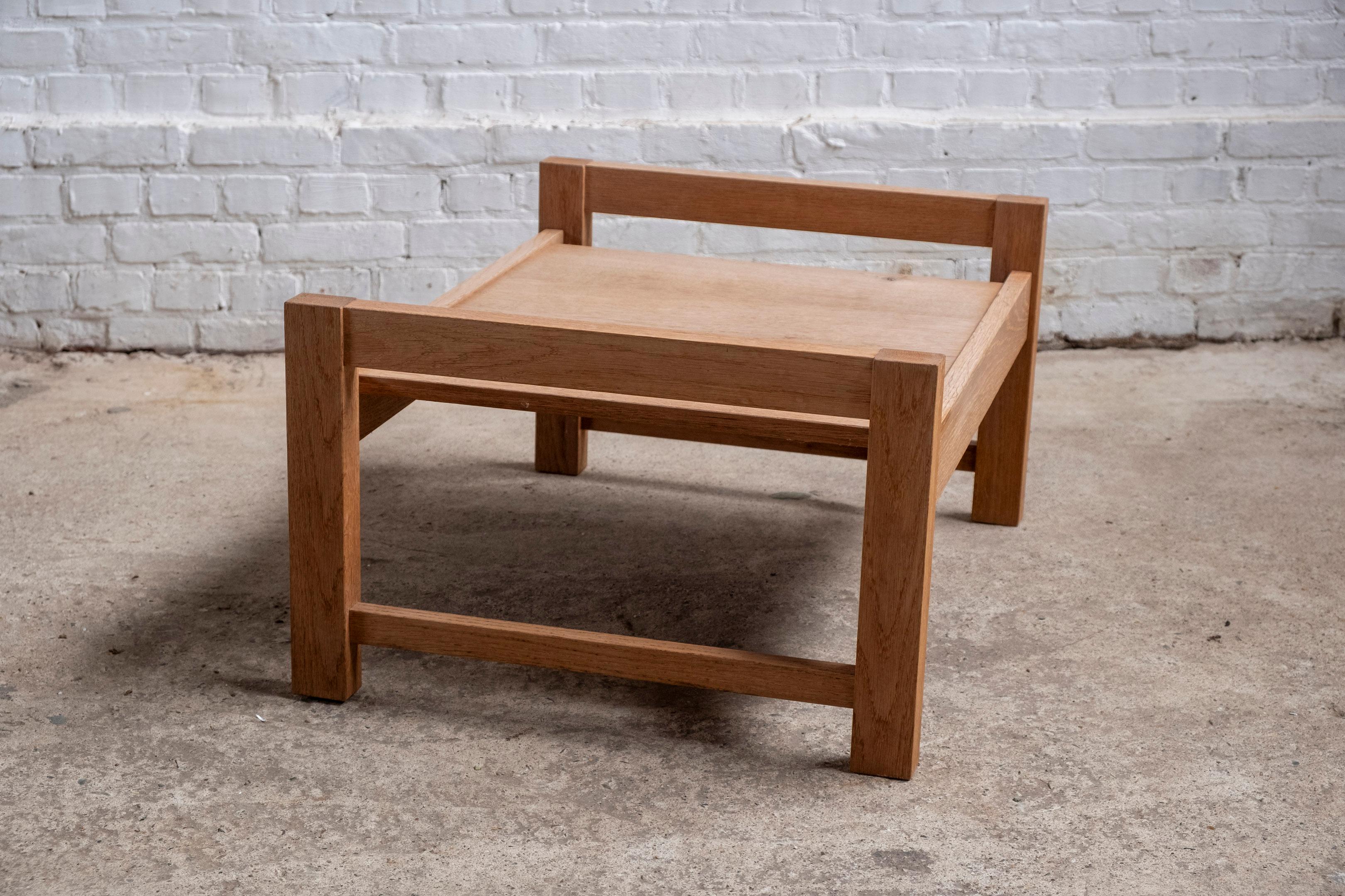 Belgian Tray Table in Oak, 1960s Van Den Berghe Pauvers, Belgium For Sale
