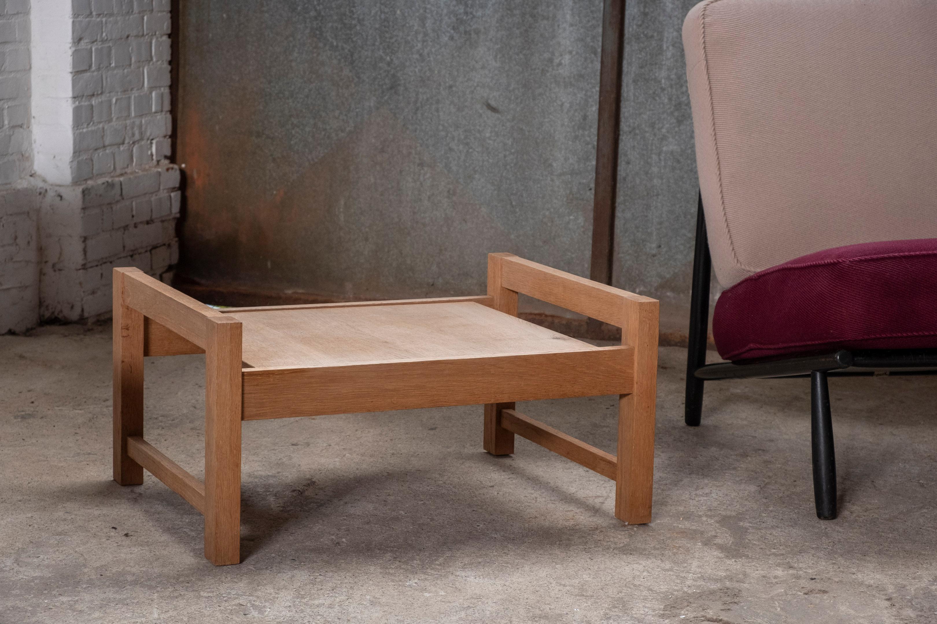 Mid-20th Century Tray Table in Oak, 1960s Van Den Berghe Pauvers, Belgium For Sale