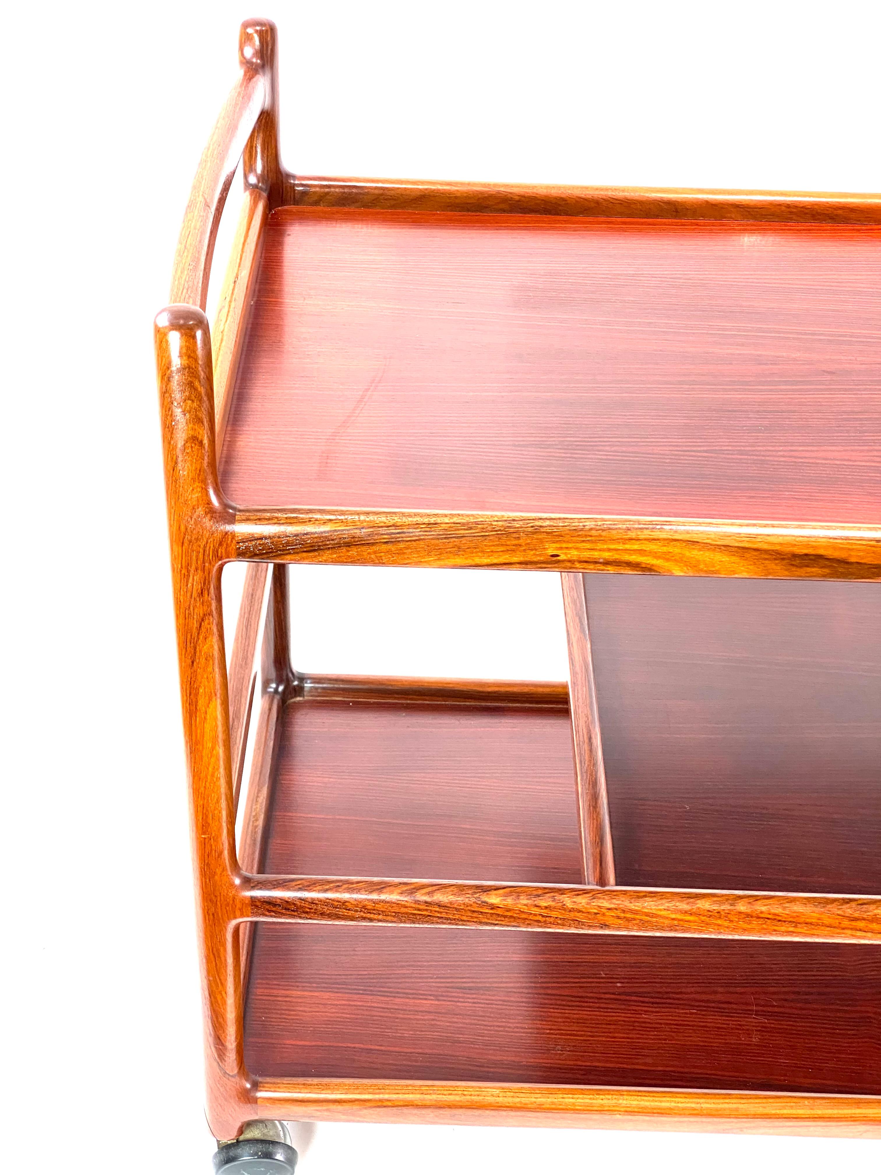 Tray Table in Rosewood Designed by Johannes Andersen, 1960s 1
