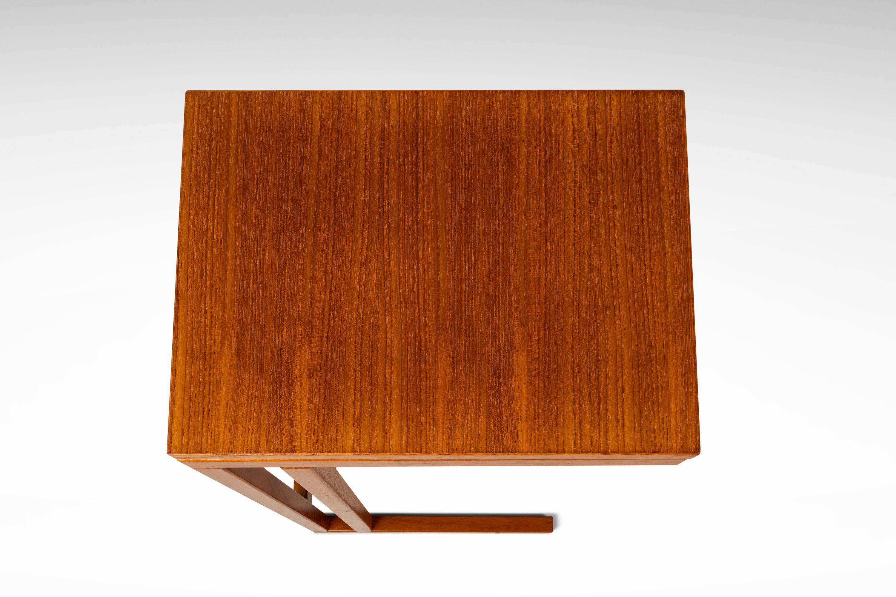 Tray Table / Sofa Table / TV Table in Teak by FBJ Møbler, Denmark, c. 1980s 2