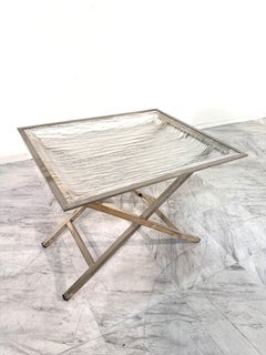 Tray Table with Textured Lucite Top, Italy 1960's